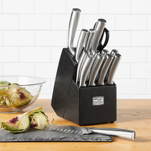 Chicago Cutlery® Malden™ 16-piece Stainless Steel Block Set image 1