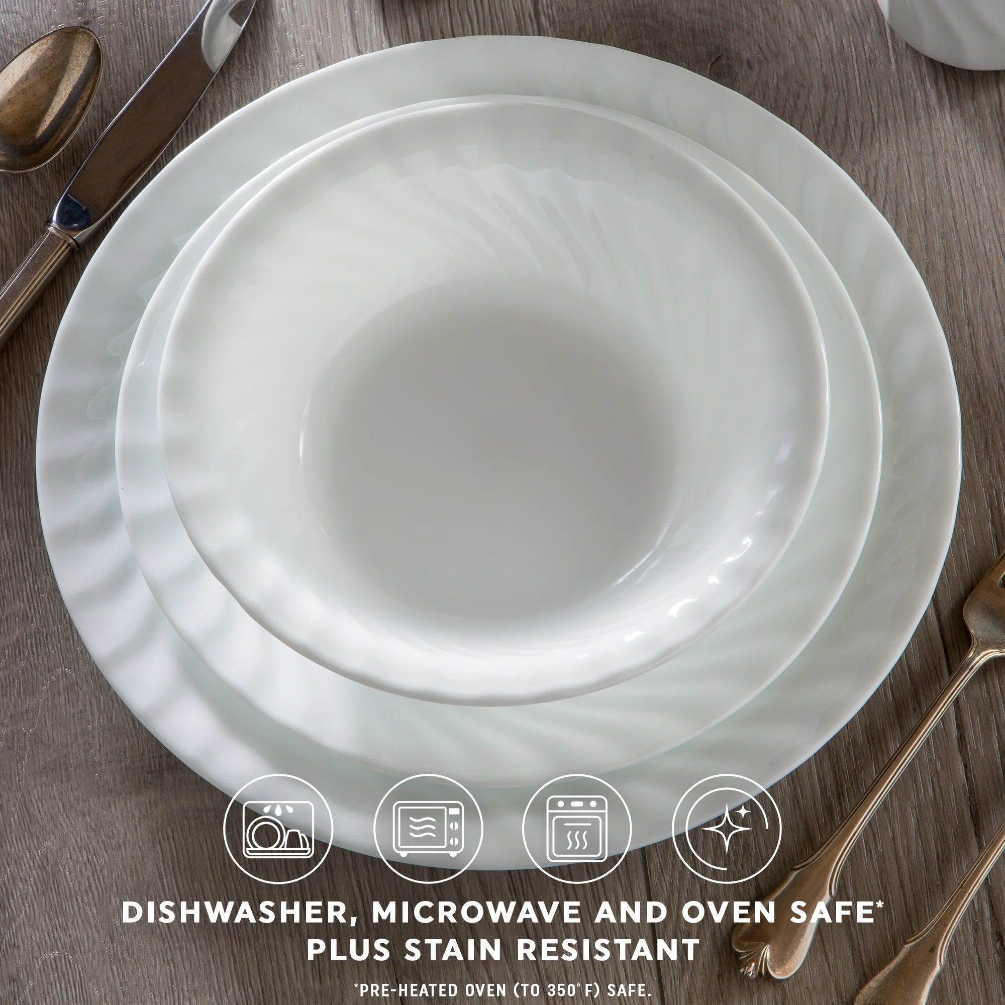 Corelle® Enhancements 12-piece Dinnerware Set, Service for 4 image 2