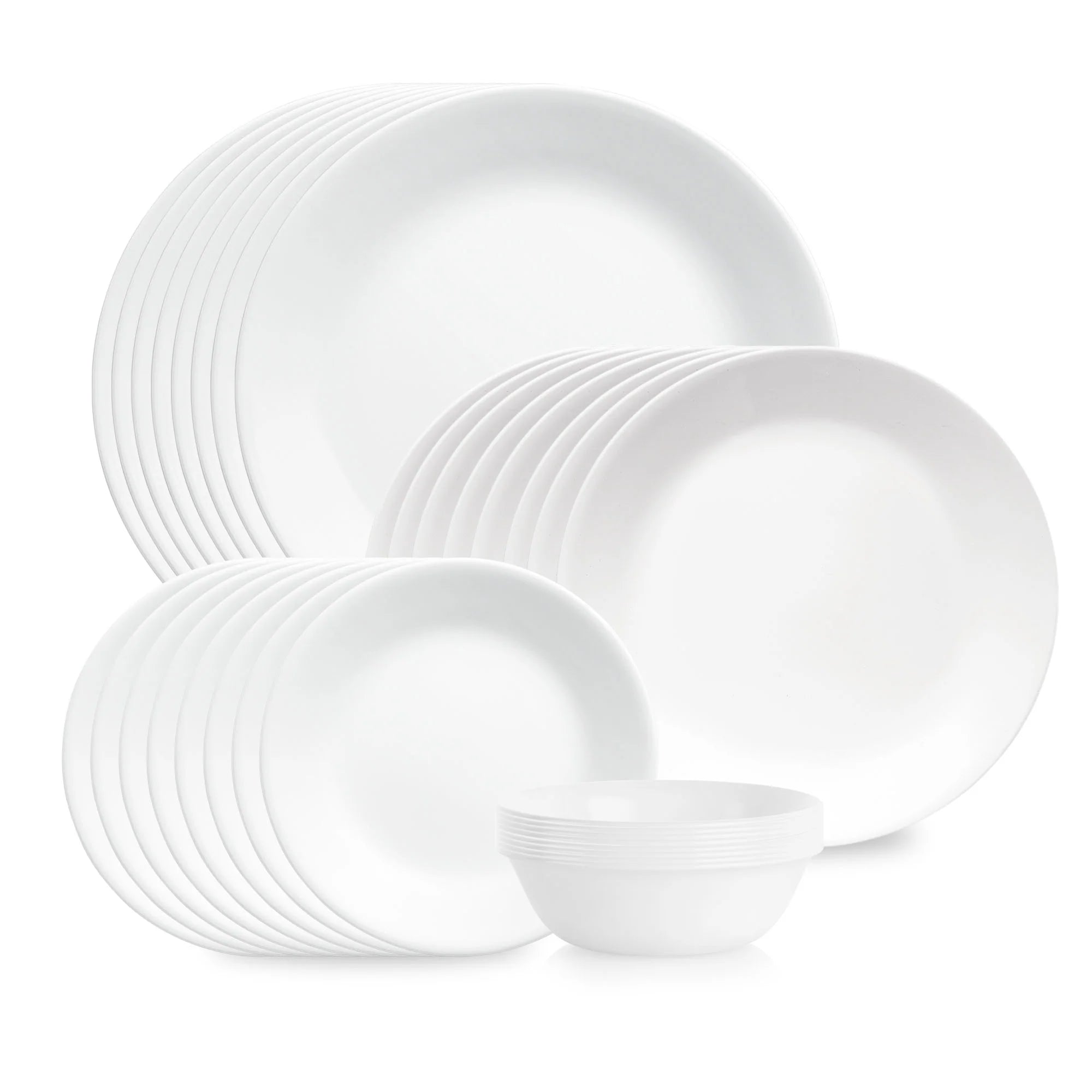 Corelle® Shimmering White 32-piece Dinnerware Set, Service for 8 image 0