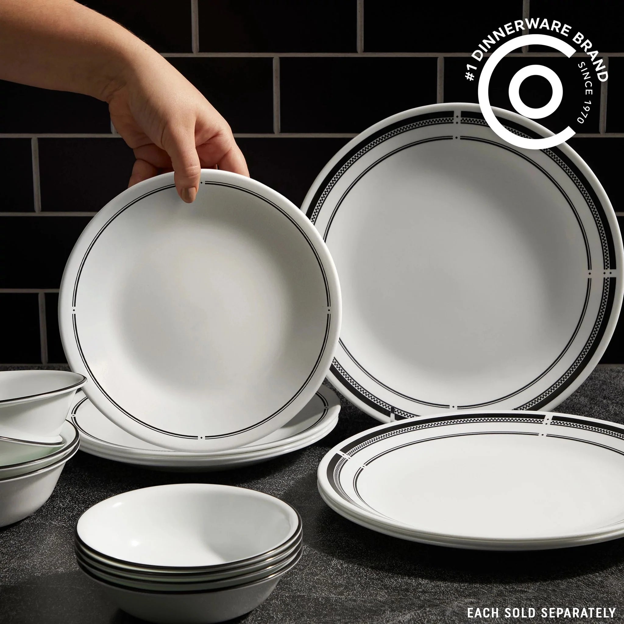 Corelle® Brasserie 8.5 Salad Plate, 6-pack image 1