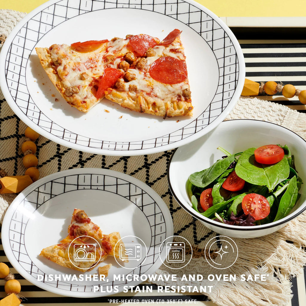 Corelle® Delicate Grid 18-piece Dinnerware Set, Service for 6 image 6