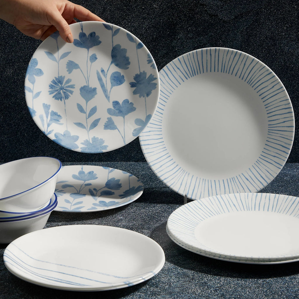 Corelle® Botanical Stripes 12-piece Dinnerware Set, Service for 4 image 2
