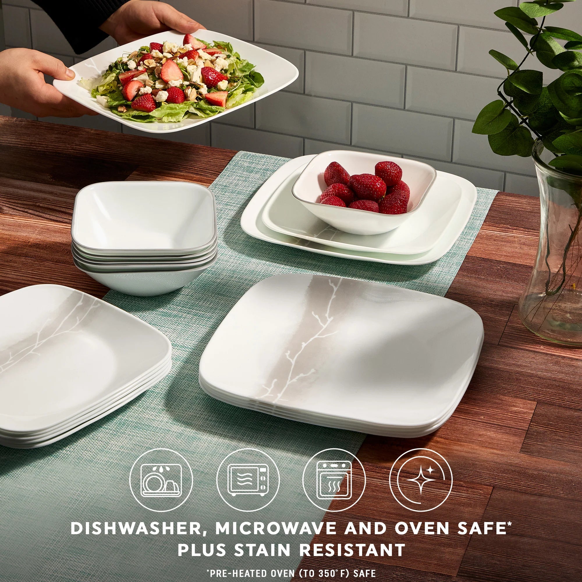 Corelle® Wandering Groves 12-piece Dinnerware Set, Service for 4 image 1