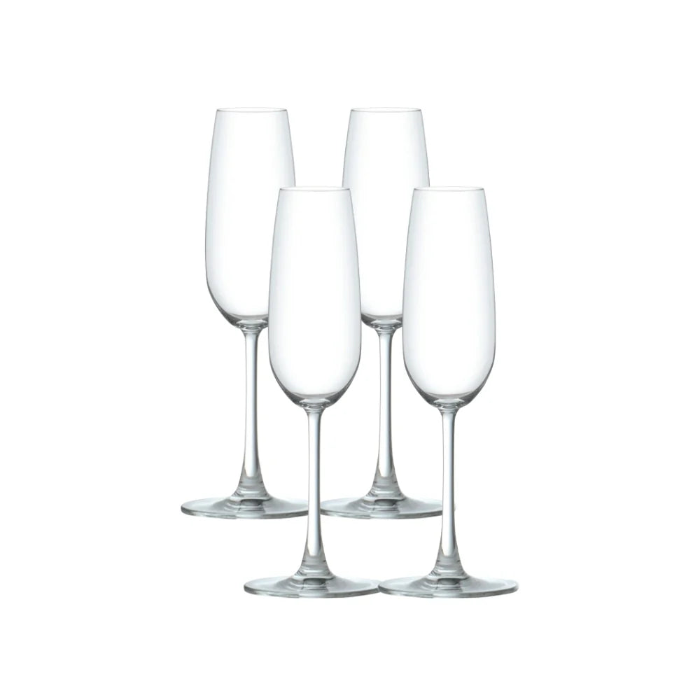 Ocean Glass Matera Champagne Flutes (4-Pieces), 7-ounce, dishwasher safe image 0