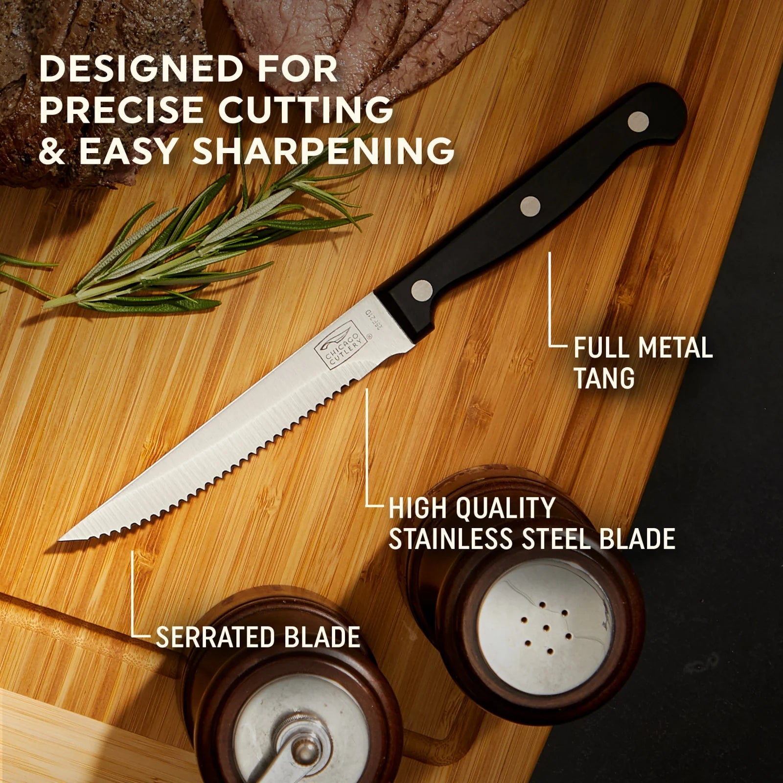 Chicago Cutlery® Essentials™ 4-piece Steak Knife Set image 4
