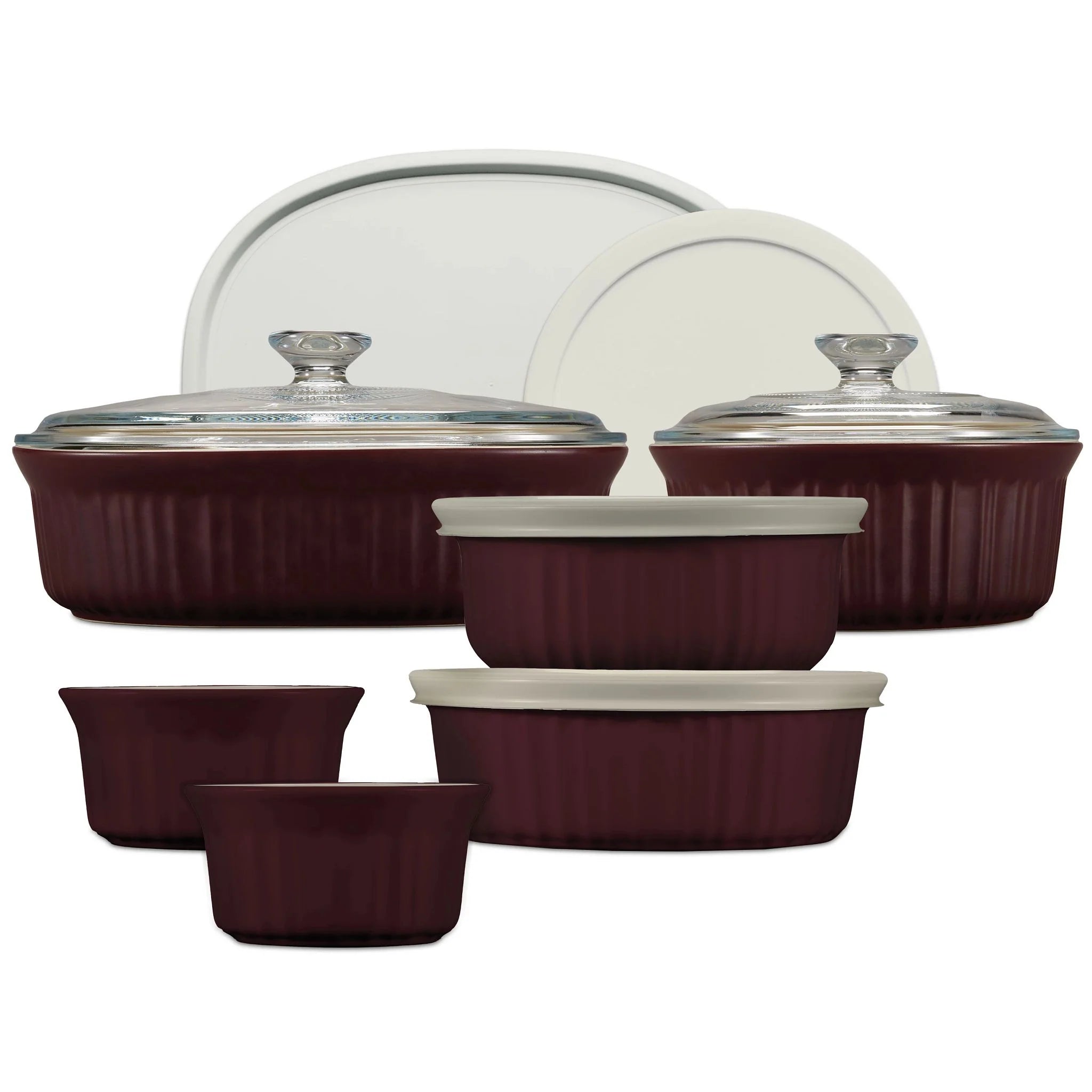 CorningWare® French Colors 12-piece Bakeware Set, Cabernet image 0