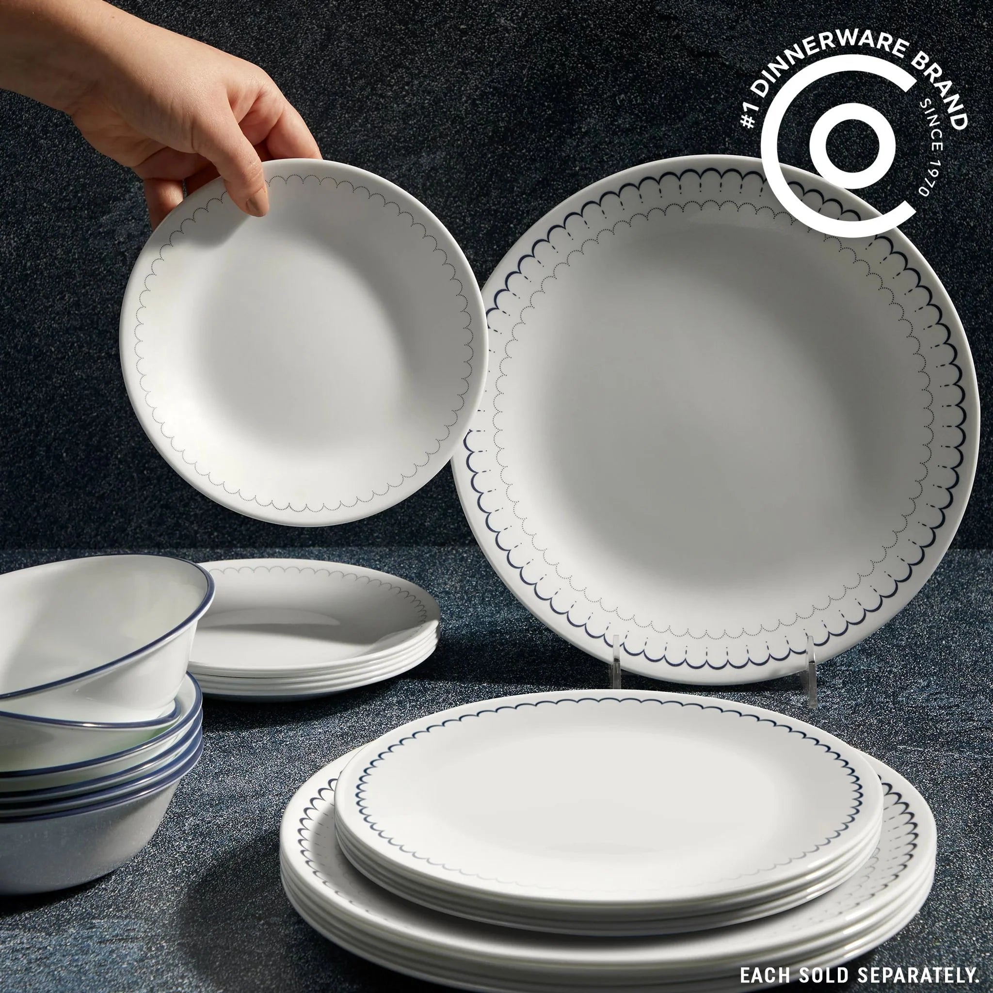 Corelle® Caspian Lace 8.5 Salad Plate image 3