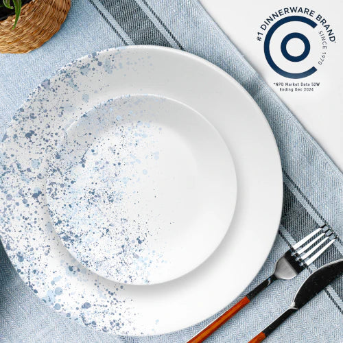 Corelle® Indigo Speckle 18-piece Dinnerware Set, Service for 6 image 2