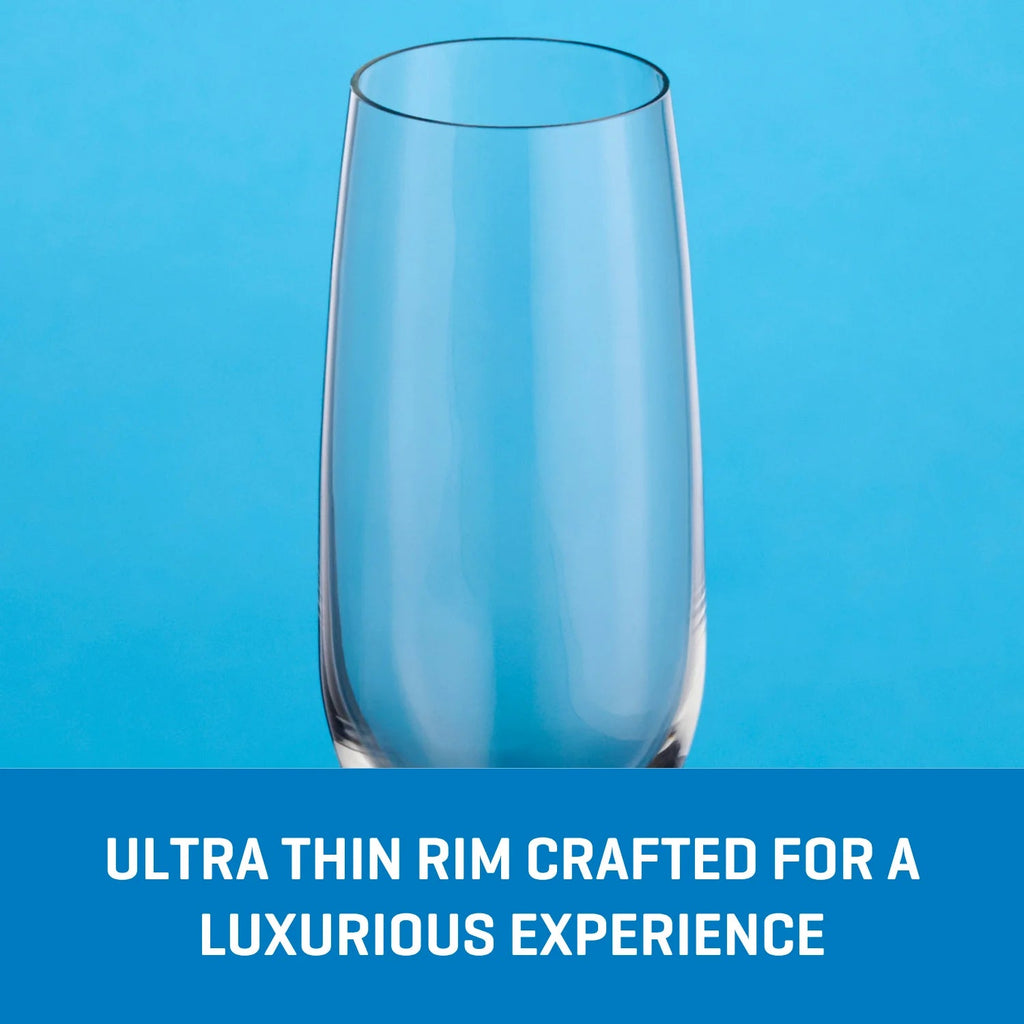 Ocean Glass Matera Champagne Flutes (4-Pieces), 7-ounce, dishwasher safe image 2
