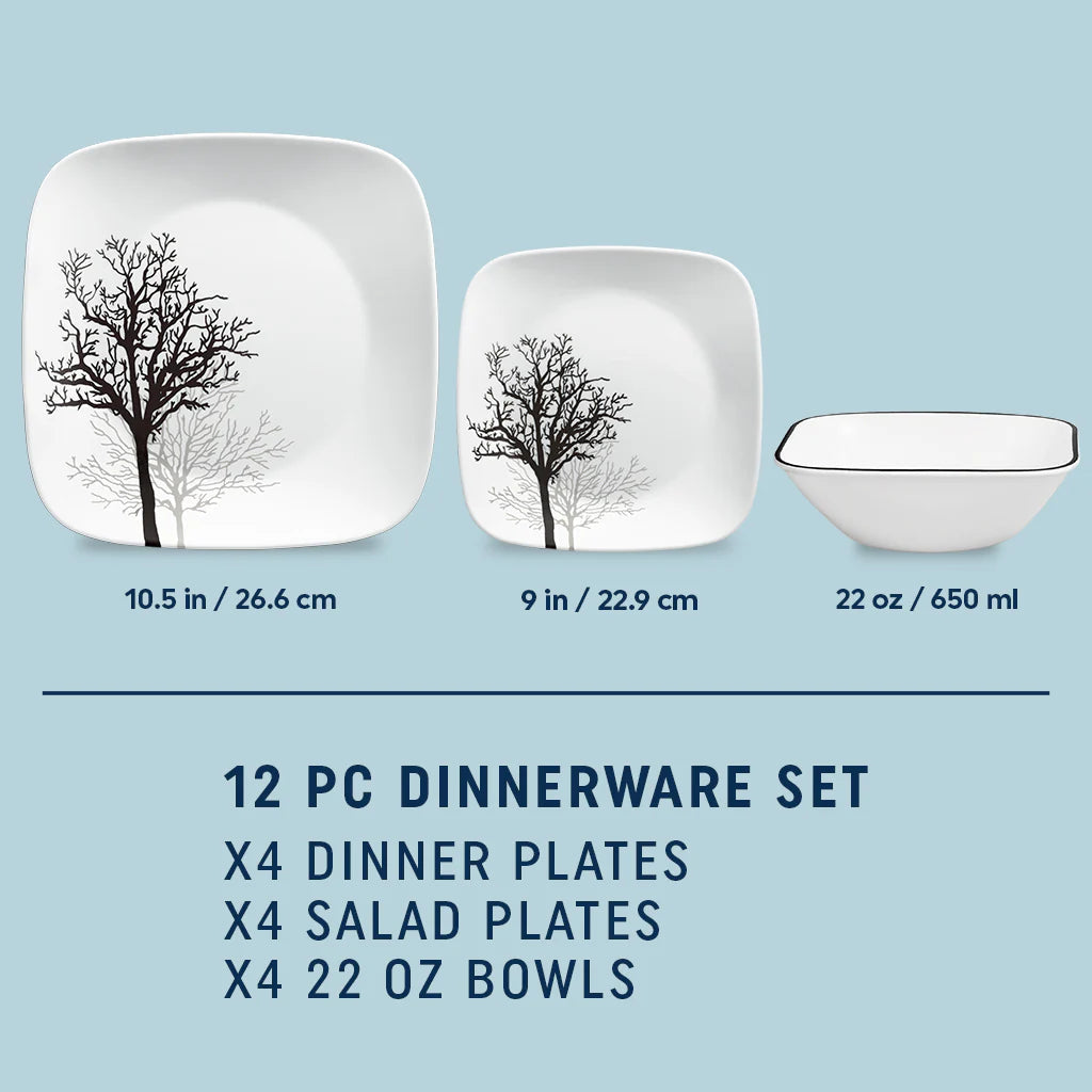 Corelle® Timber Shadows 18-piece Dinnerware Set, Service for 6 image 2