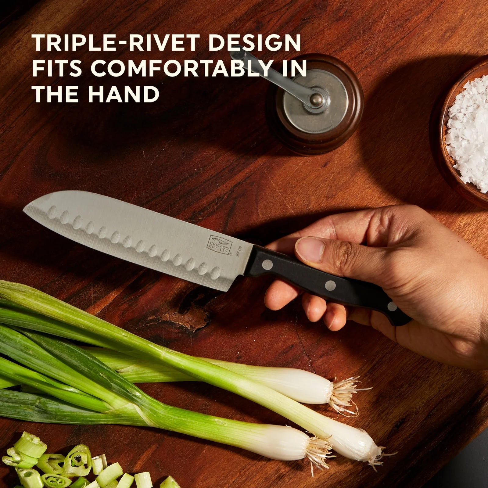 Chicago Cutlery® Essentials™ 2-piece Santoku / Partoku Knife Set image 4