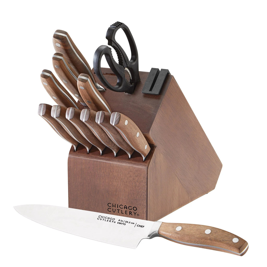 Chicago Cutlery® Signature Edge Walnut 13-piece Knife Block Set image 0