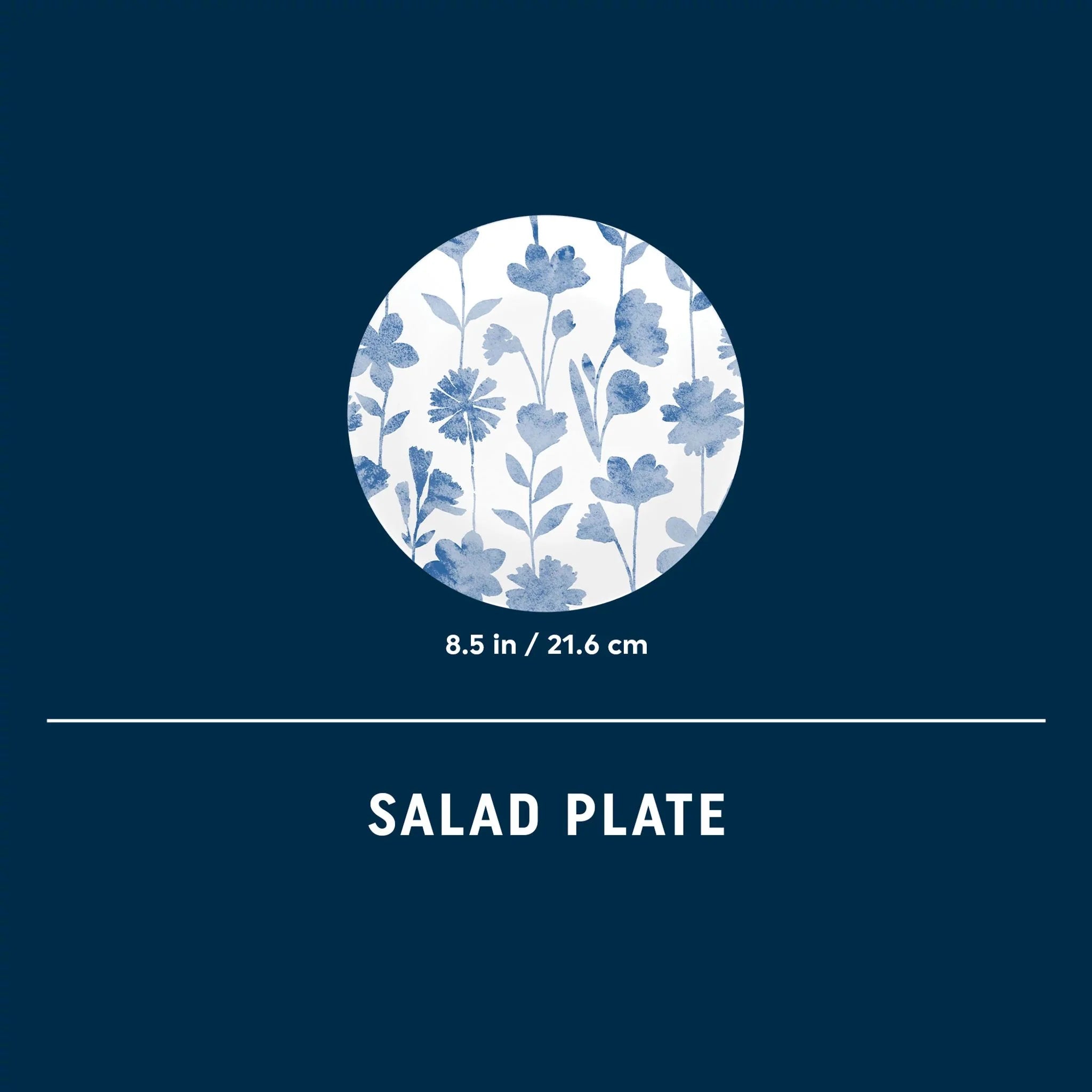 Corelle® Botanical Stripes 8.5 Salad Plate, Floral image 4