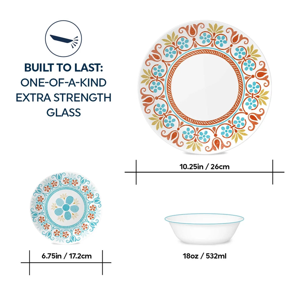 Corelle® Global Collection Terracotta Dreams 18-piece Dinnerware Set, Service for 6 image 2