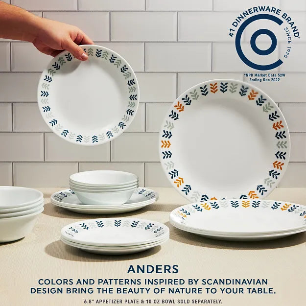 Corelle® Anders 12-piece Dinnerware Set, Service for 4 image 2