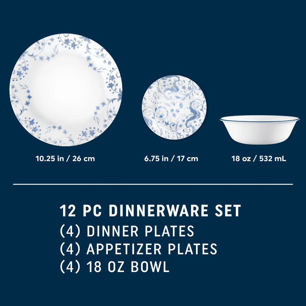 Corelle® Darlington 12-piece Dinnerware Set, Service for 4 image 4