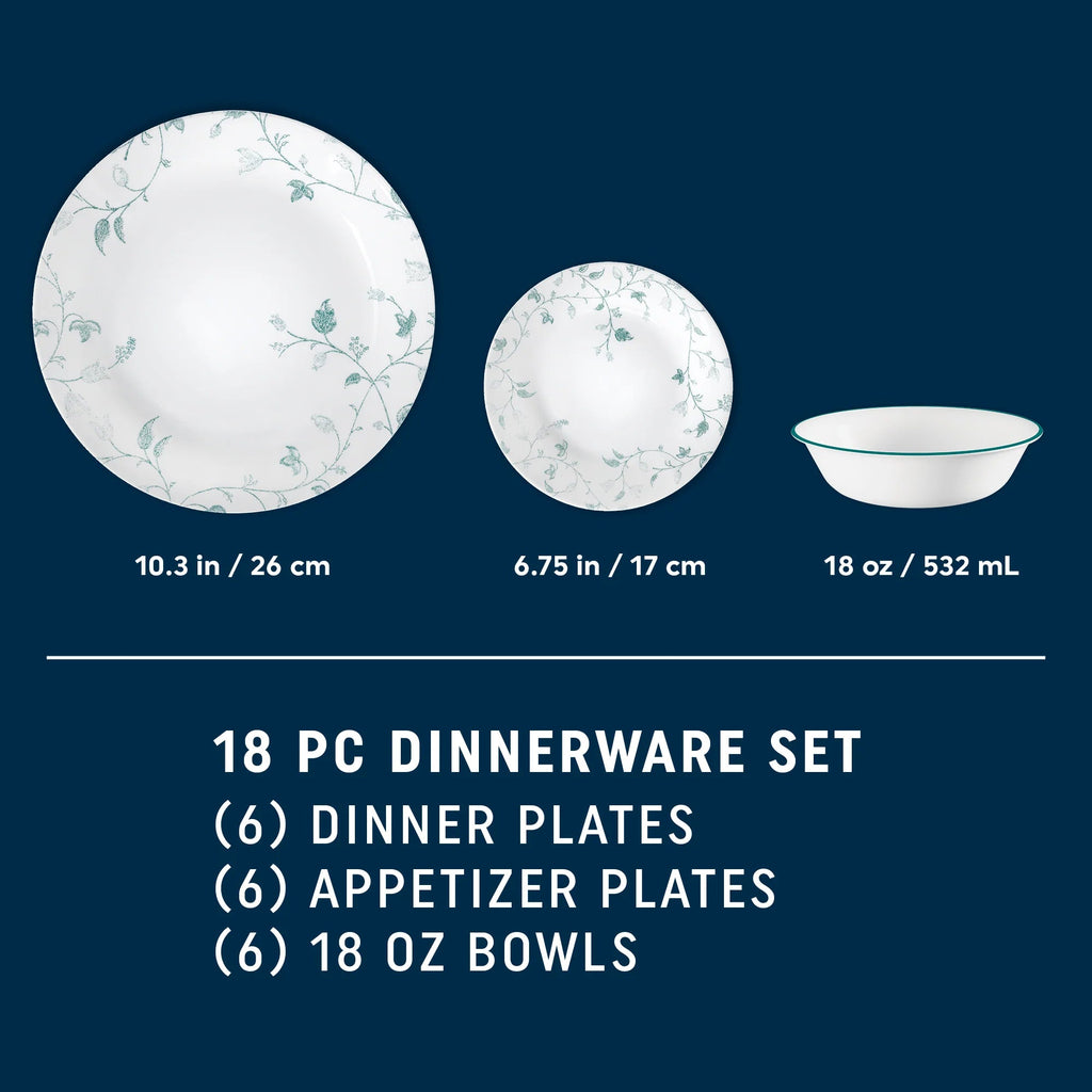 Corelle® Chambord 18-piece Dinnerware Set, Service for 6 image 1