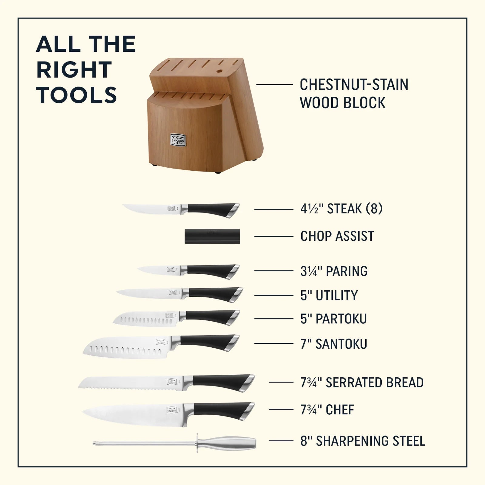 Chicago Cutlery® Fusion 17-piece Block Set image 4