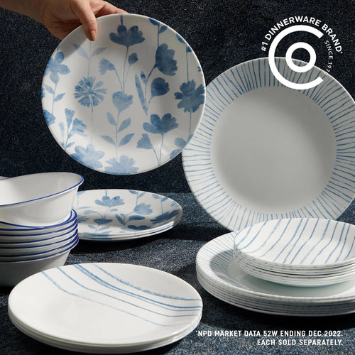 Corelle® Botanical Stripes 18-ounce Cereal Bowls, 6-pack image 1
