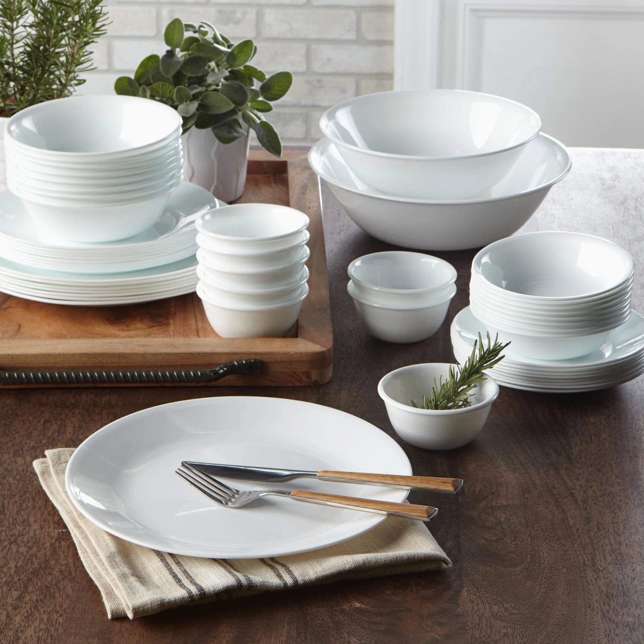 Corelle® Winter Frost White 50-piece Dinnerware Set, Service for 8, EXCLUSIVE image 11