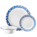 Corelle® Cobalt Circles 12-piece Mugless Dinnerware Set, Service of 4 image 0