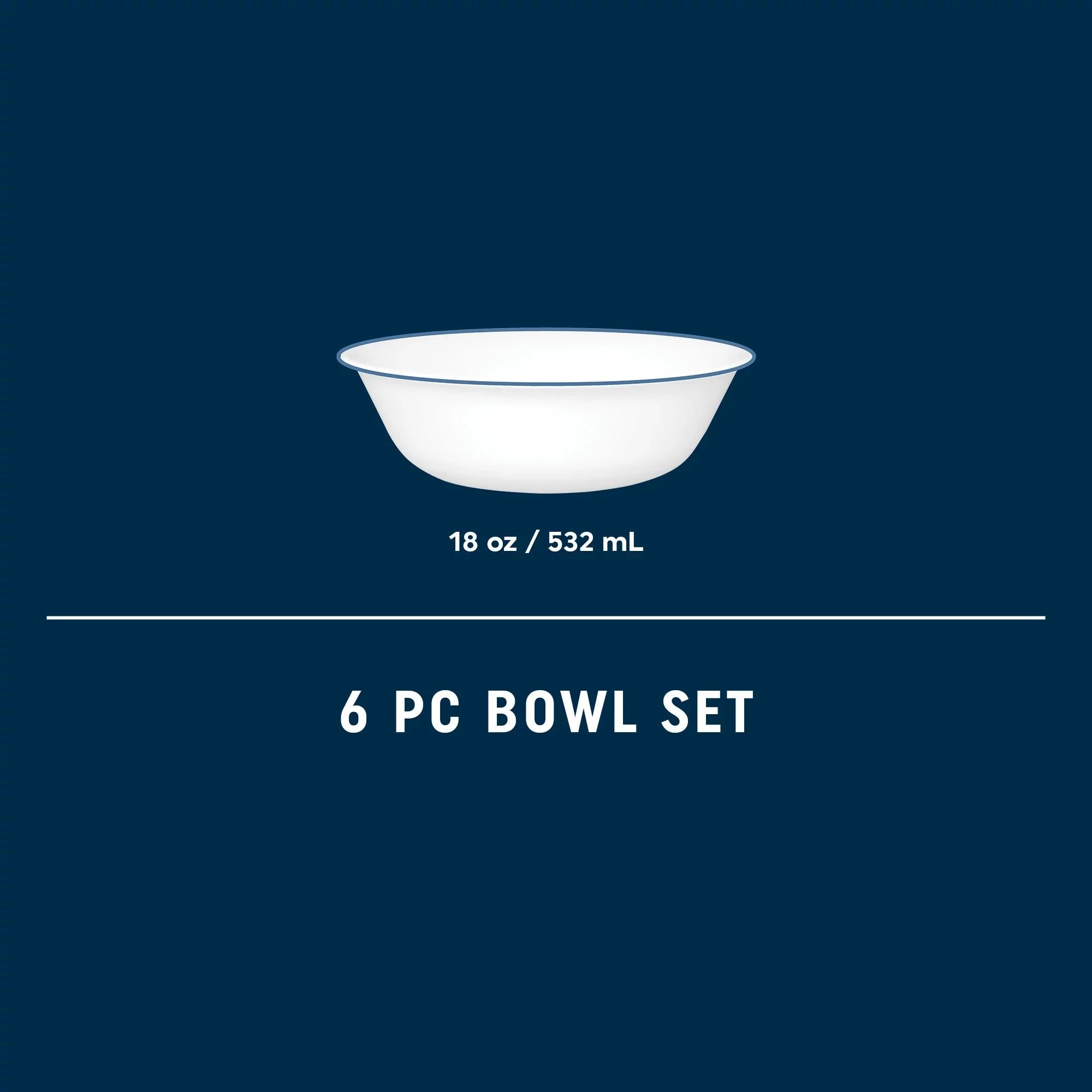 Corelle® Botanical Stripes 18-ounce Cereal Bowls, 6-pack image 4