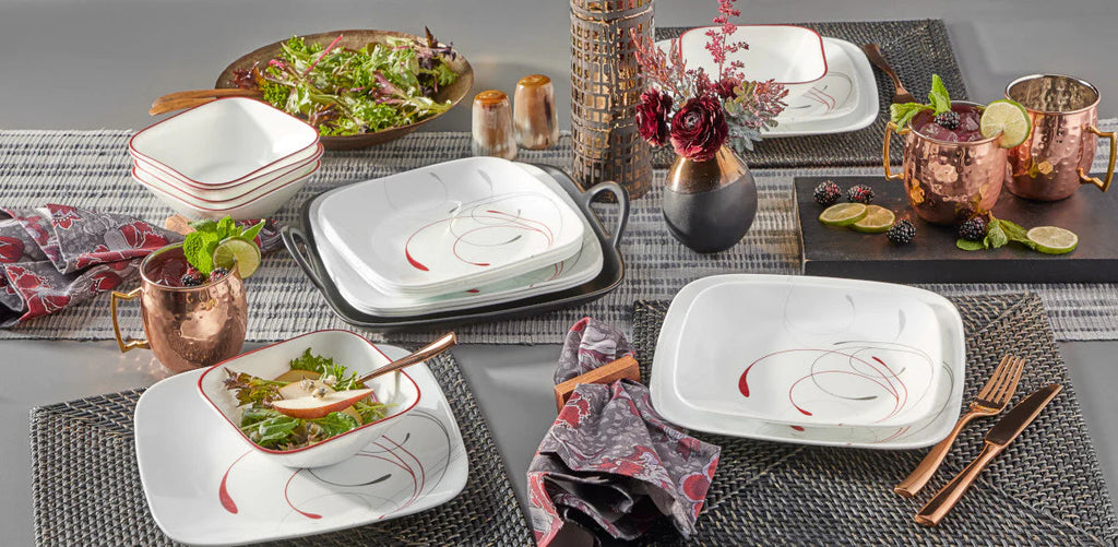 Corelle® Square Splendor 12-piece Dinnerware Set, Service for 4 image 3