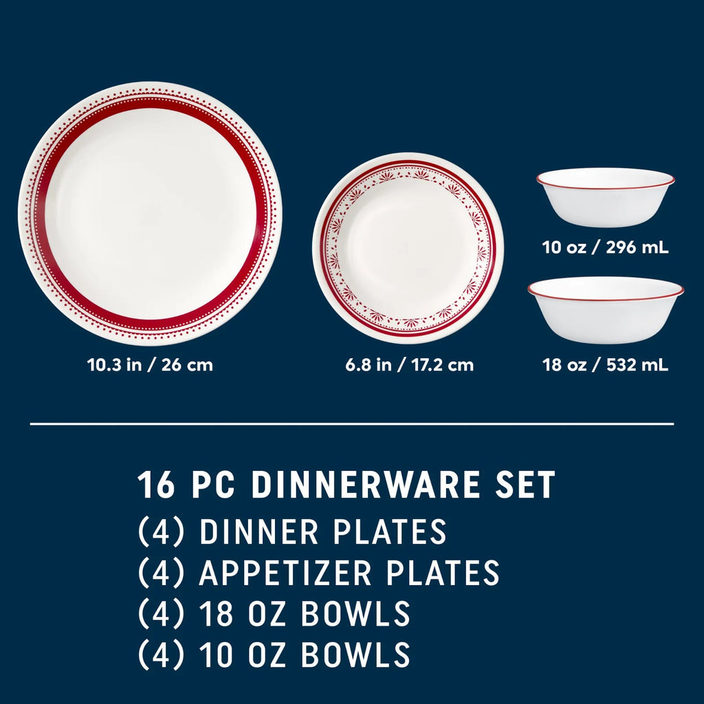 Corelle® Sadie 16-piece Dinnerware Set, Service for 4 image 1