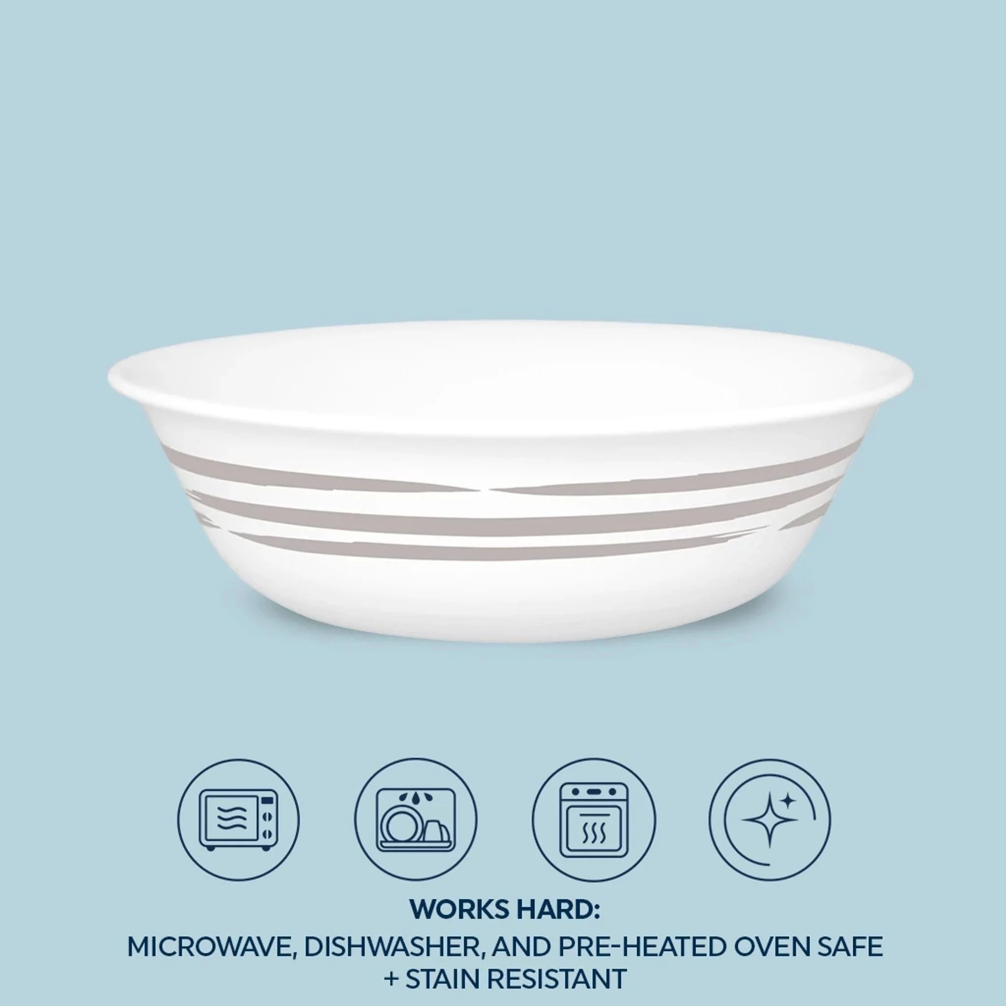 Corelle® Brushed Silver 18-ounce Cereal Bowl image 2