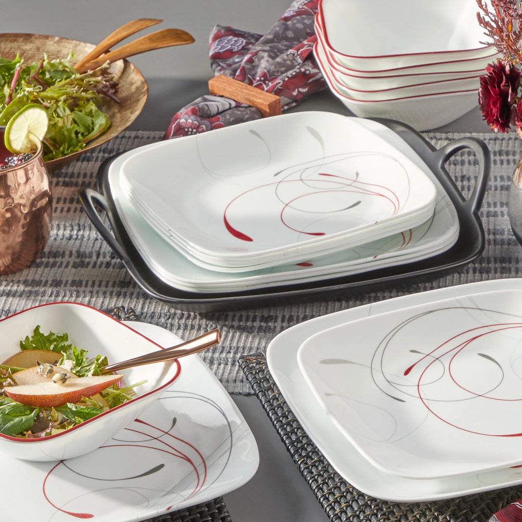 Corelle® Square Splendor 18-piece Dinnerware Set, Service for 6 image 3