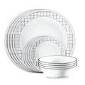 Corelle® Delicate Grid 18-piece Dinnerware Set, Service for 6 image 0
