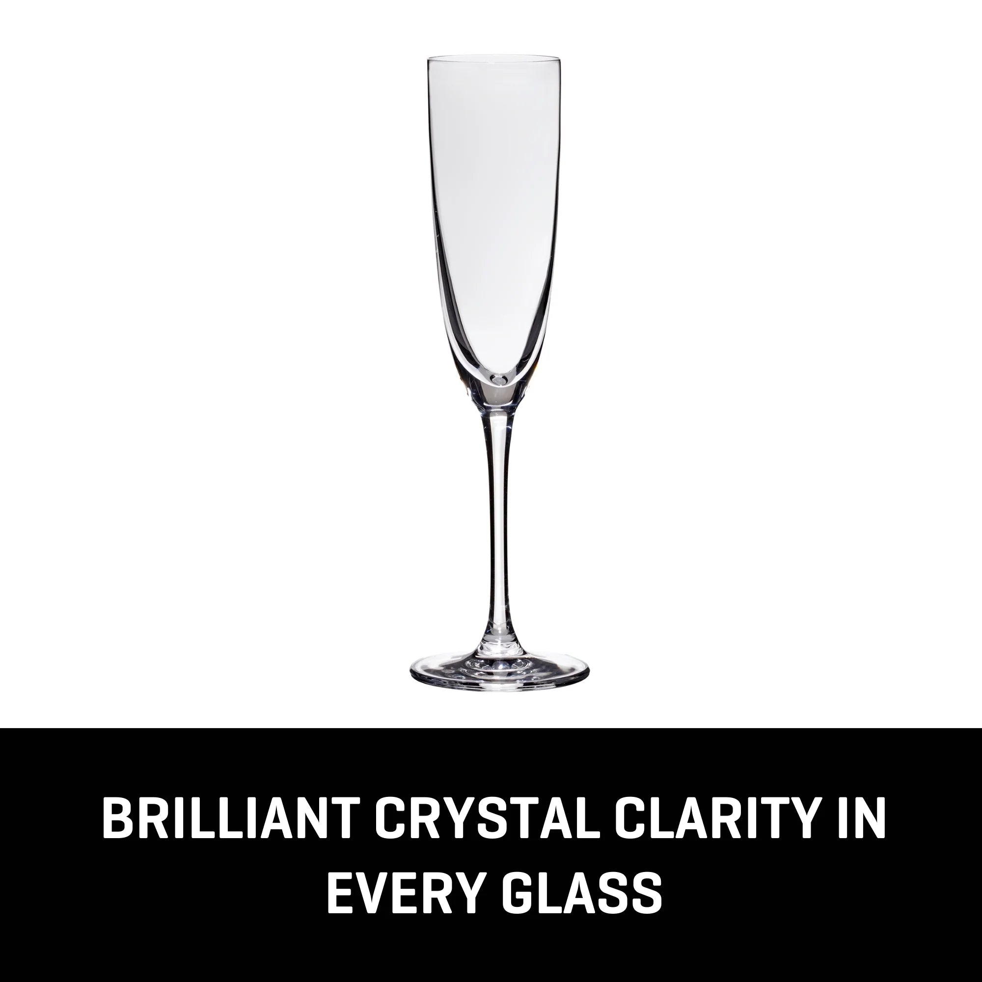 Lucaris Tokyo Temptation Champagne Glasses (4-Pieces), 5-ounce, Dishwasher Safe, Lead-free Crystalline image 1
