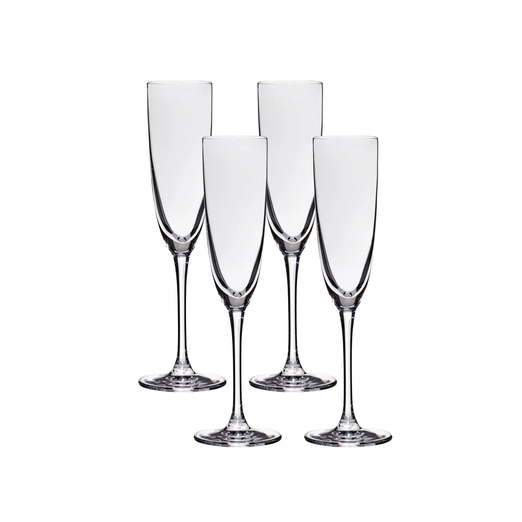 Lucaris Tokyo Temptation Champagne Glasses (4-Pieces), 5-ounce, Dishwasher Safe, Lead-free Crystalline image 0
