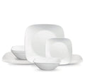 Corelle® Square™ Pure White 12-piece Dinnerware Set with Appetizer Plates, Service for 4 image 0