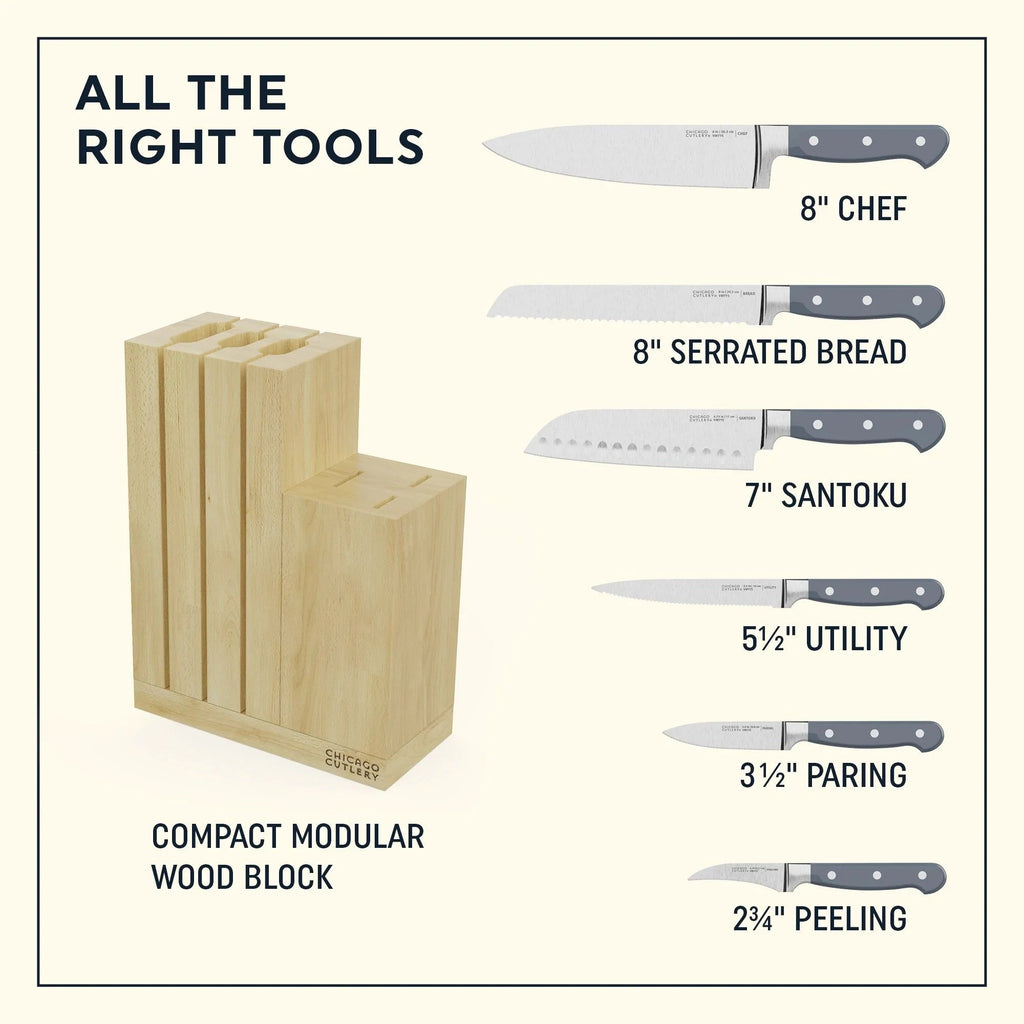 Chicago Cutlery® Halsted 7-piece Modular Block Set image 1