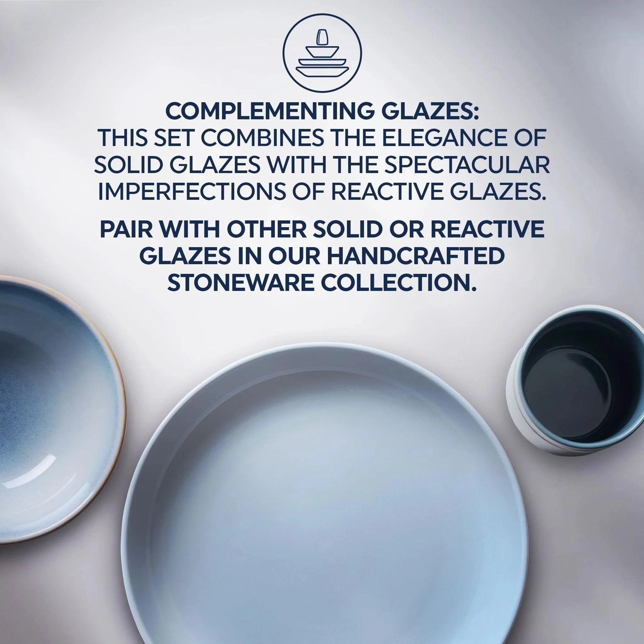 Corelle® Stoneware 16-piece Dinnerware Set, Service for 4, Nordic Blue image 4