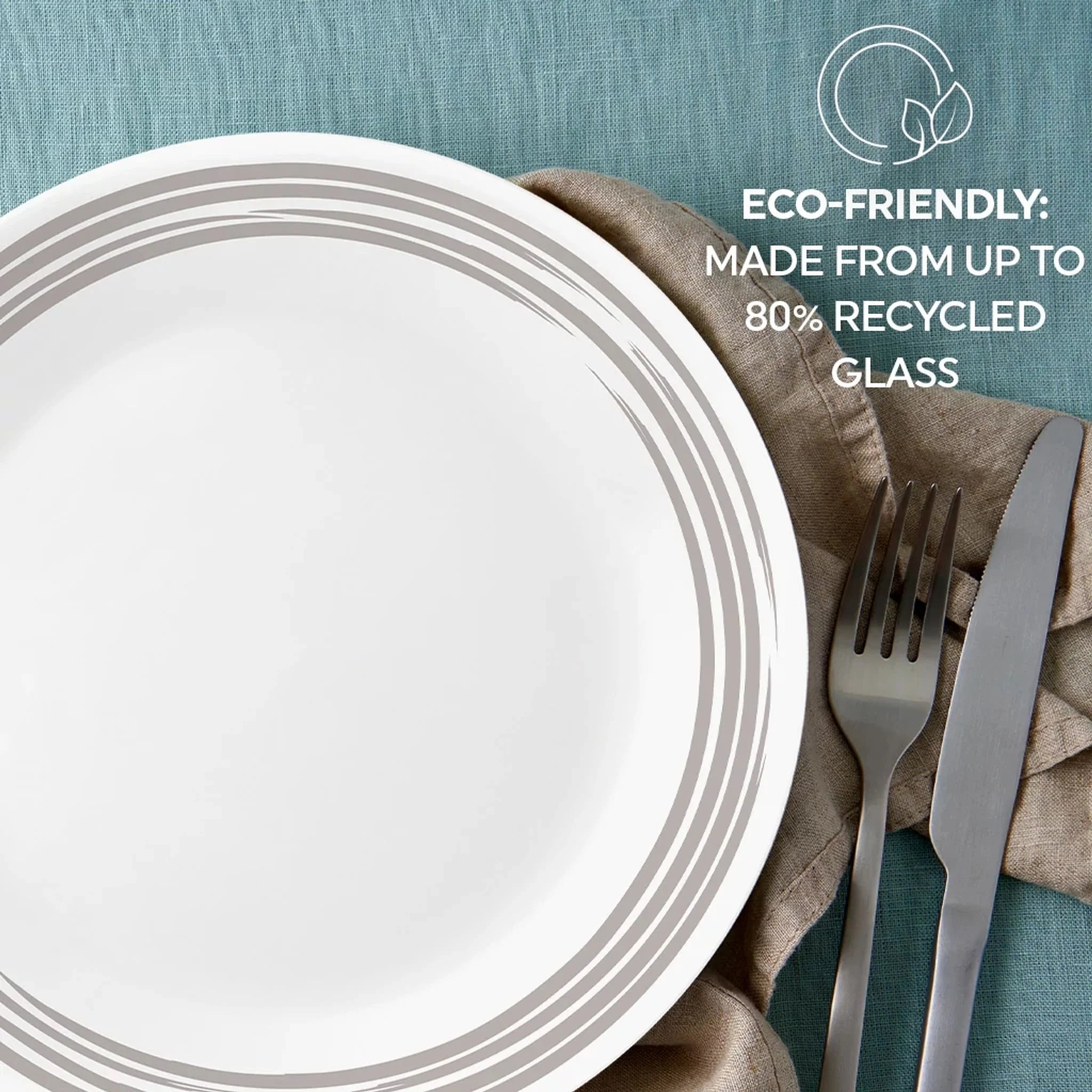 Corelle® Brushed Silver 10.25 Dinner Plate image 3