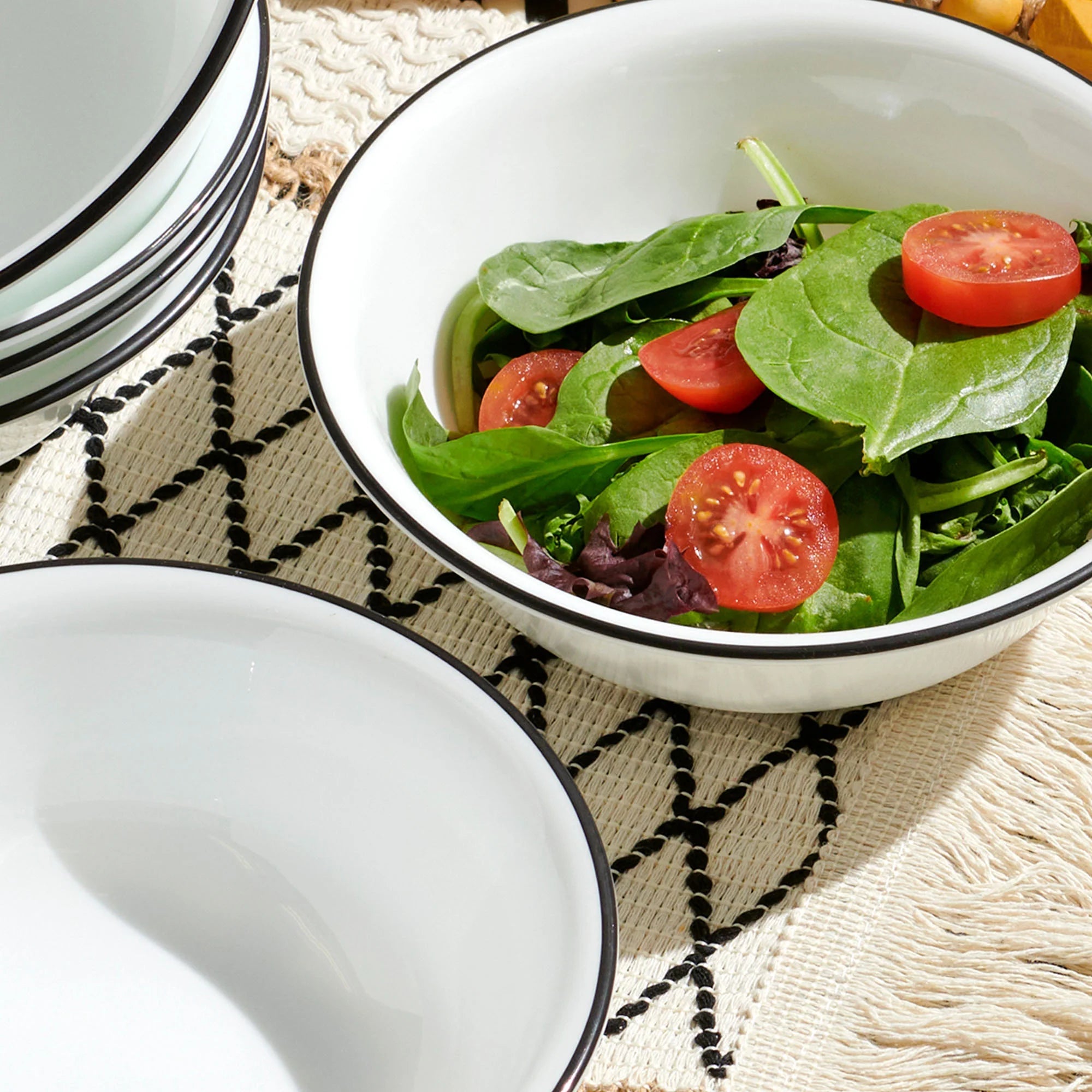 Corelle® Delicate Grid 18-piece Dinnerware Set, Service for 6 image 1