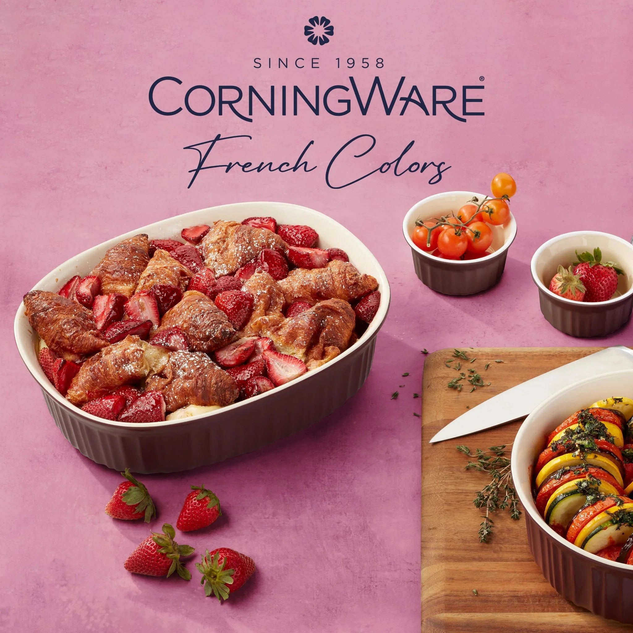 CorningWare® French Colors 10-piece Bakeware Set, Cabernet image 4