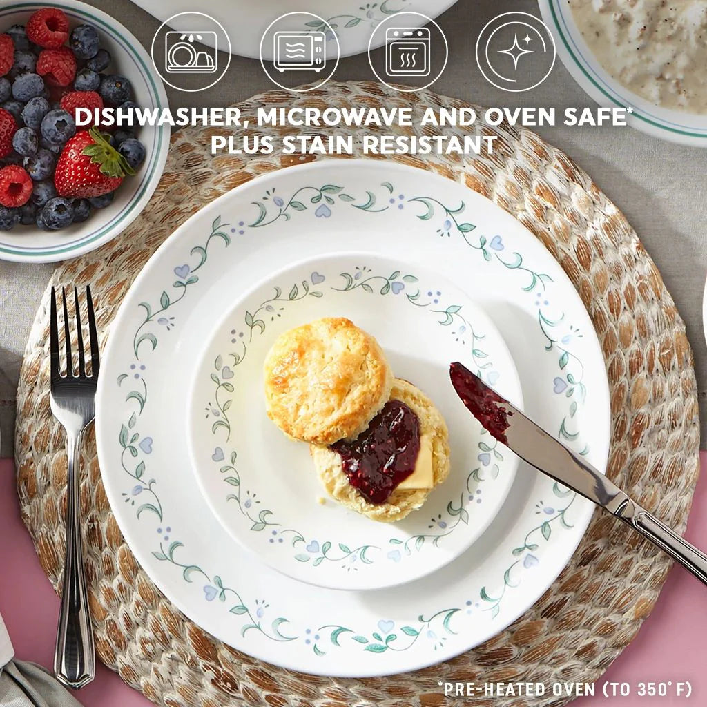 Corelle® Country Cottage 16-piece Mugless Dinnerware Set, Service for 4 image 4