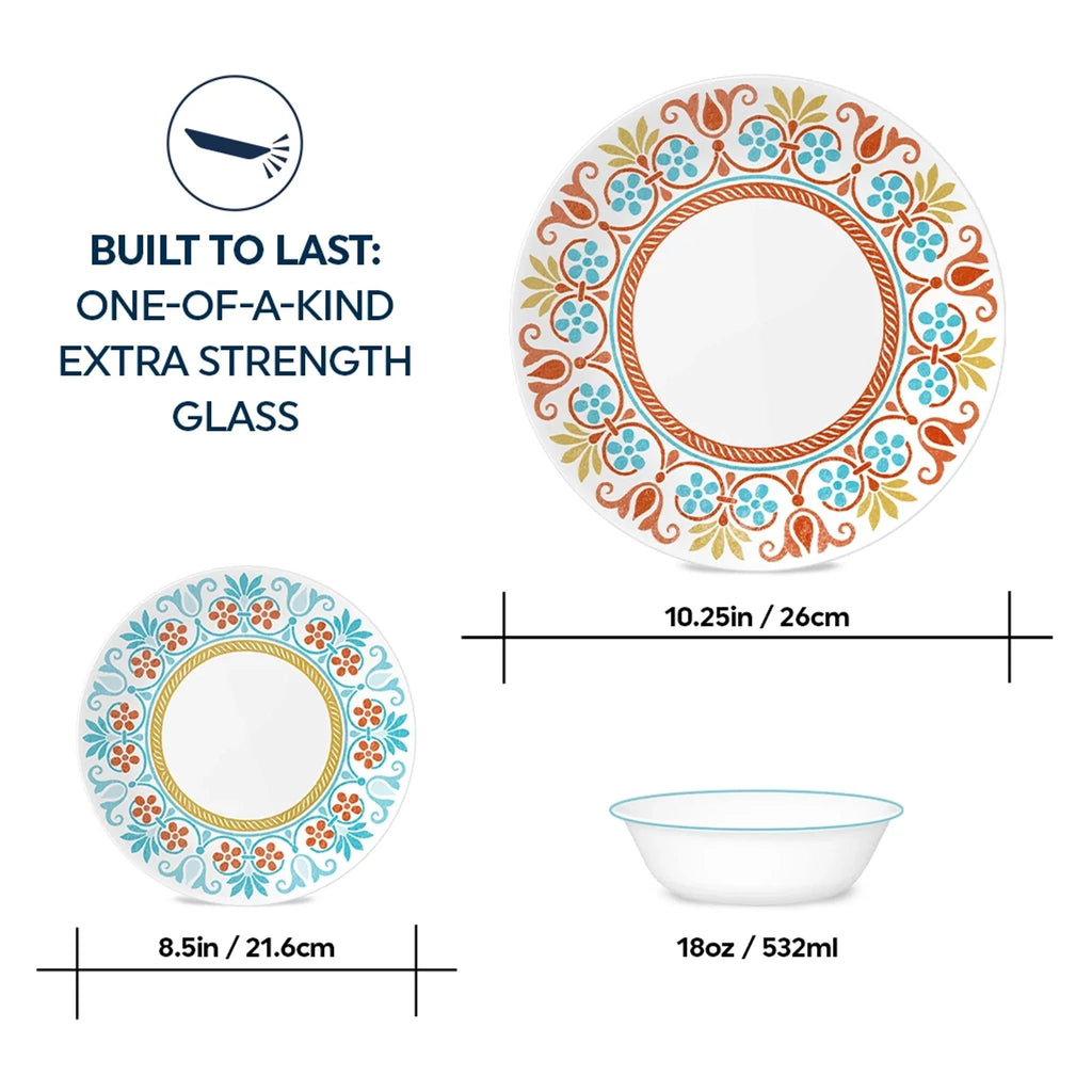 Corelle® Global Collection Terracotta Dreams 12-piece Dinnerware Set, Service for 4 image 6