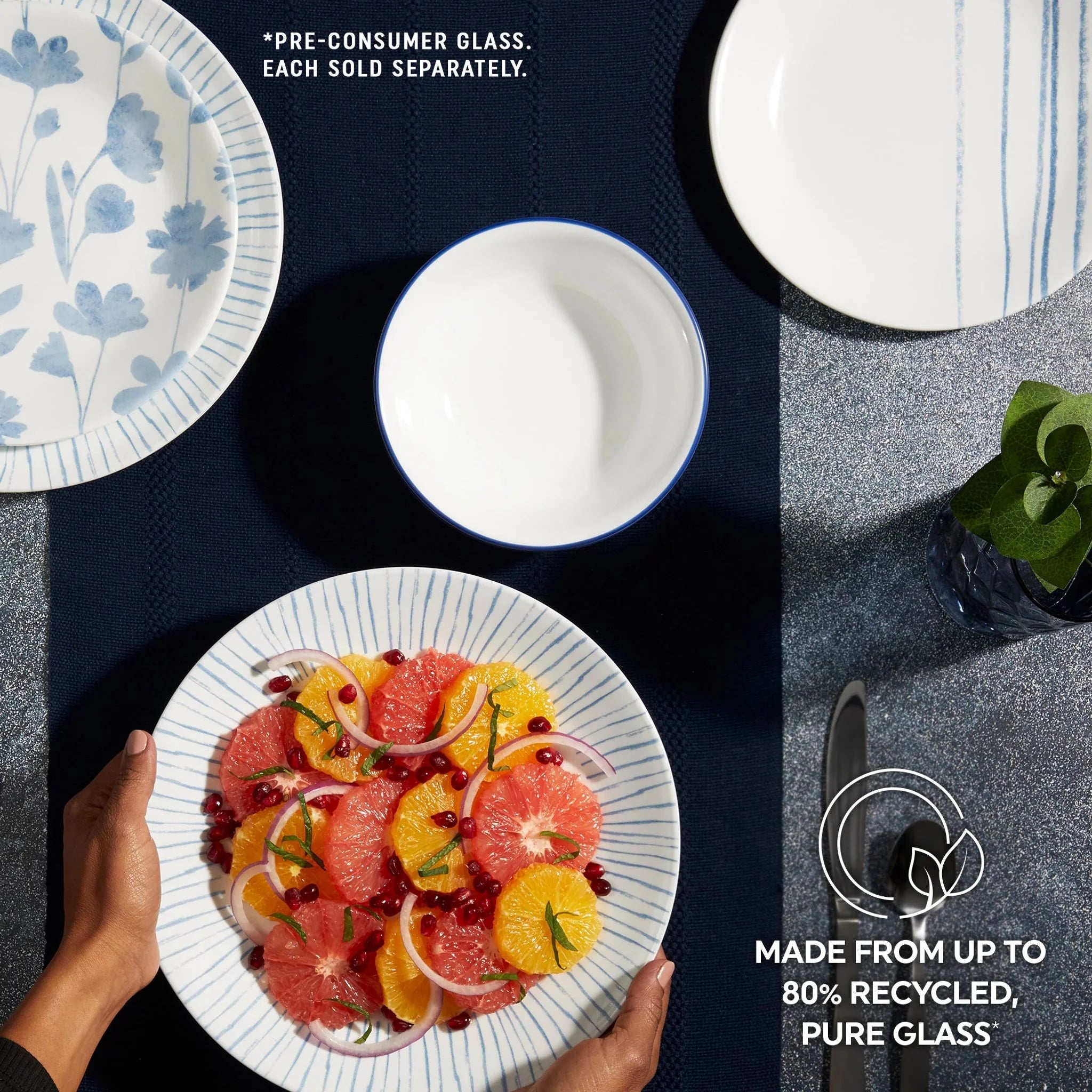 Corelle® Botanical Stripes 10.25 Dinner Plate, 6 pack image 4
