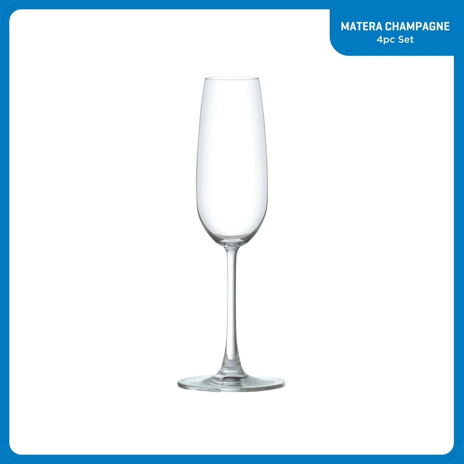 Ocean Glass Matera Champagne Flutes (4-Pieces), 7-ounce, dishwasher safe image 6