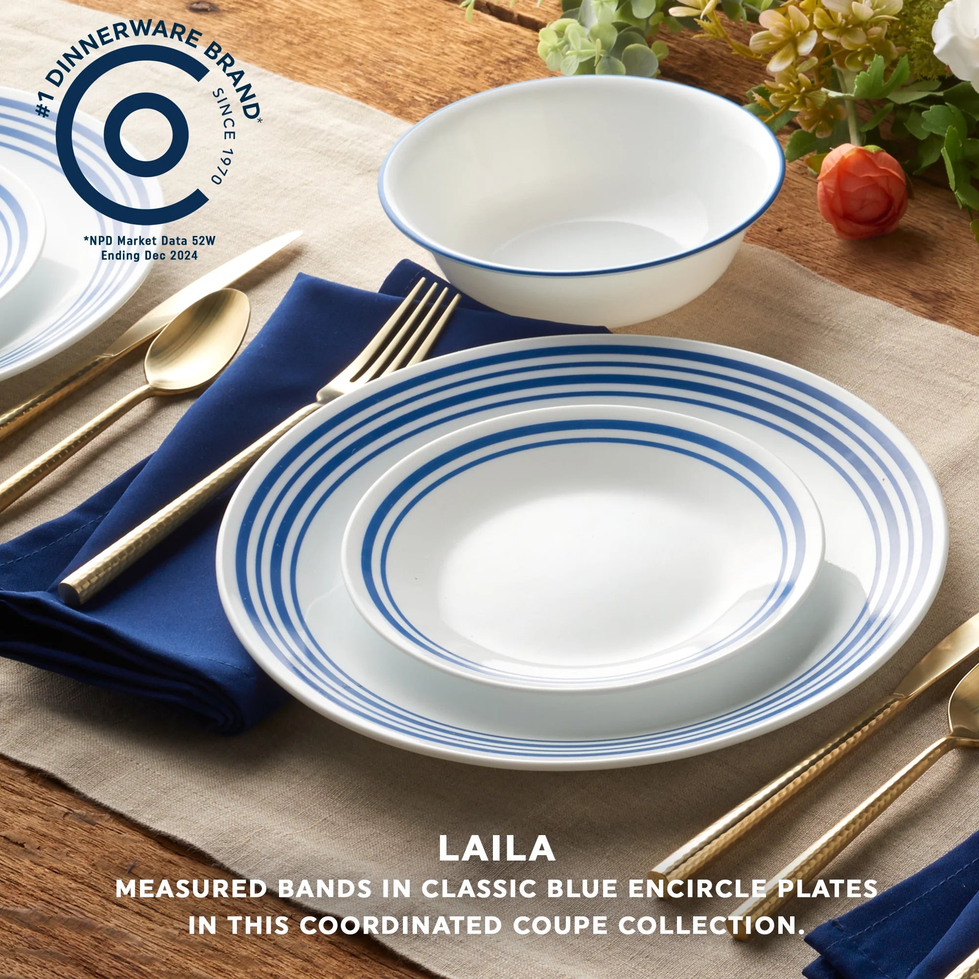 Corelle® Laila 18-piece Dinnerware Set, Service for 6 image 2
