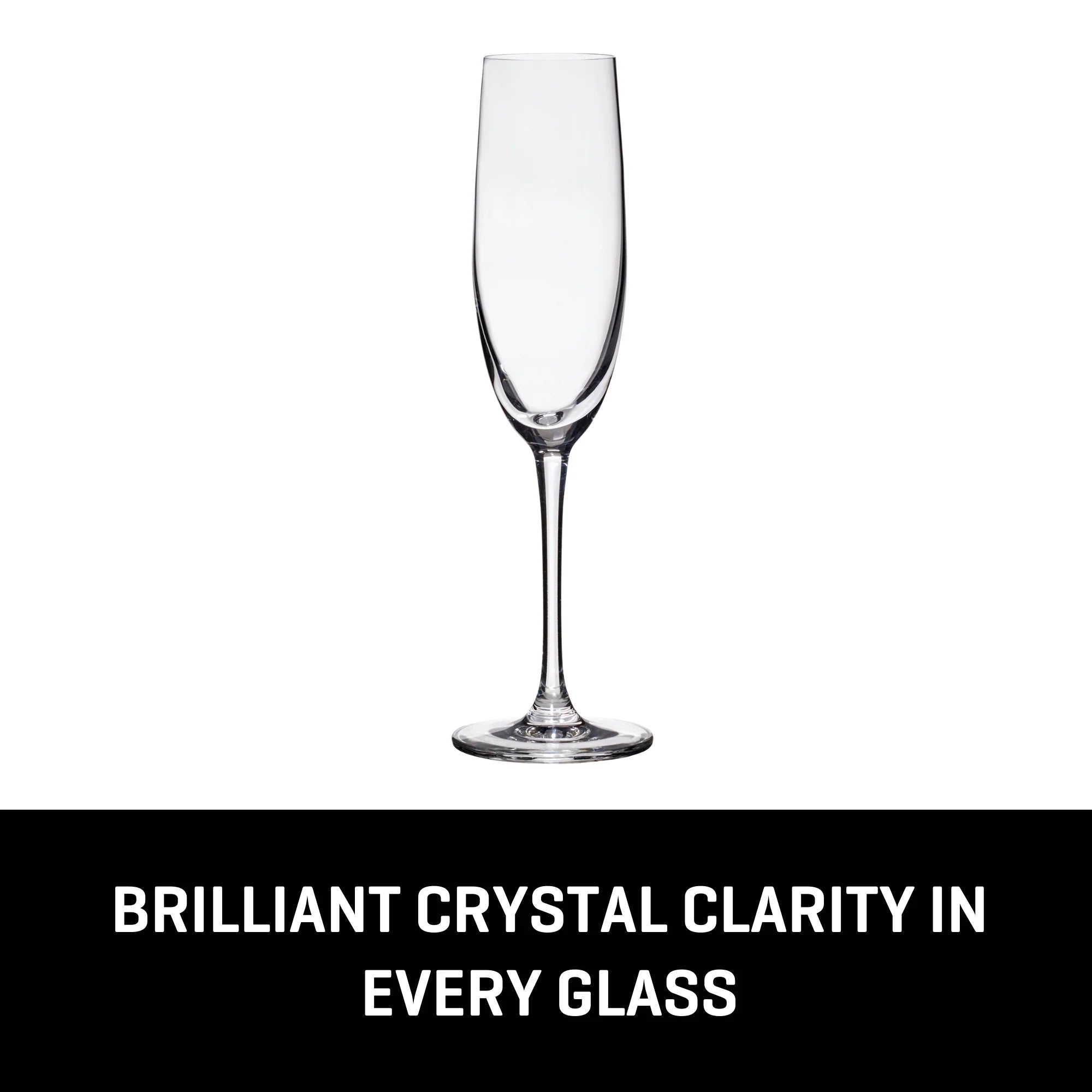 Lucaris Bangkok Bliss Champagne Flute Glasses (4-Pieces), 6-ounce, Dishwasher Safe, Lead-free Crystalline image 3