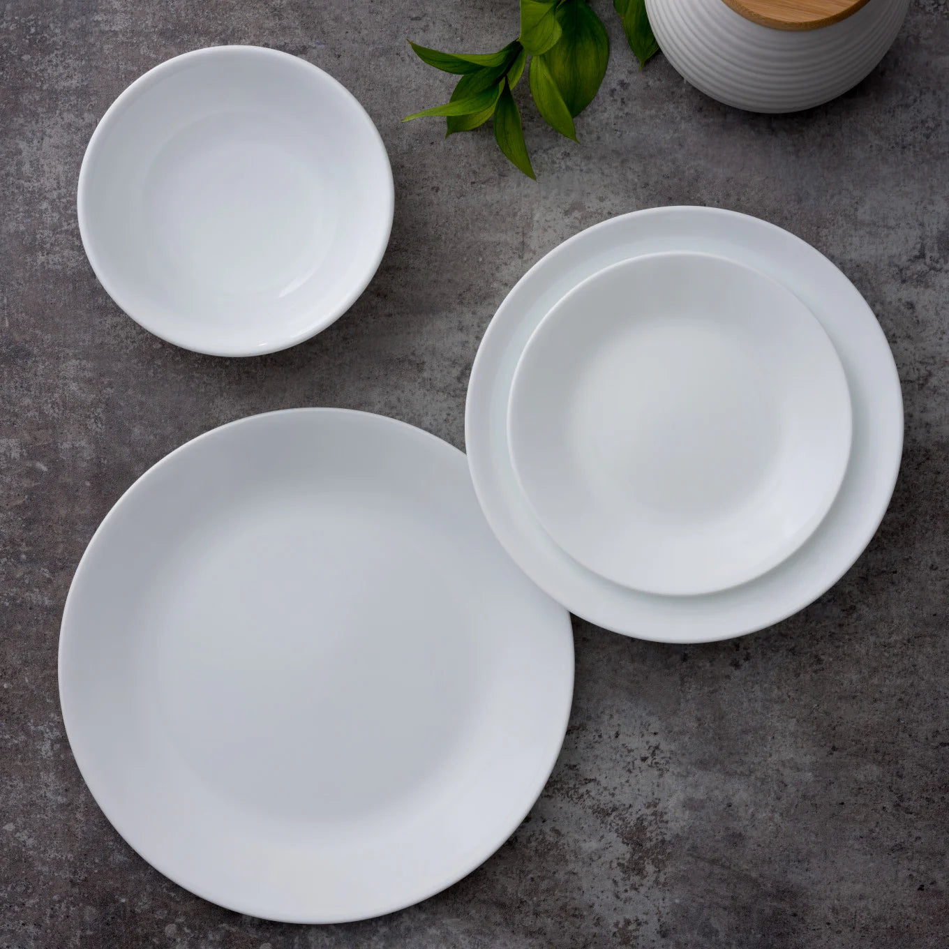 Corelle® Winter Frost White Lunch Plates, 4-pack image 1