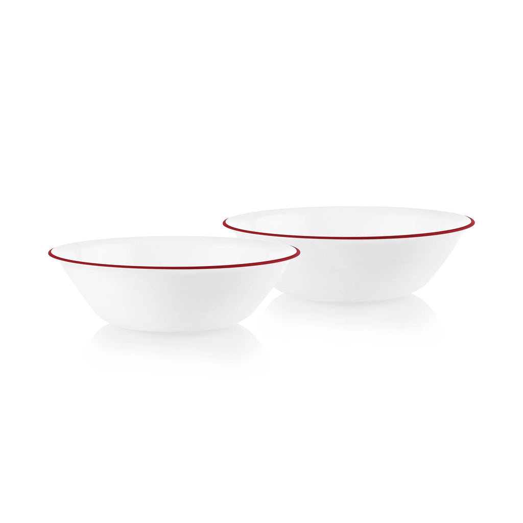 Corelle® Radiant Red Banded 1-quart Serving Bowls, 2-pack image 0