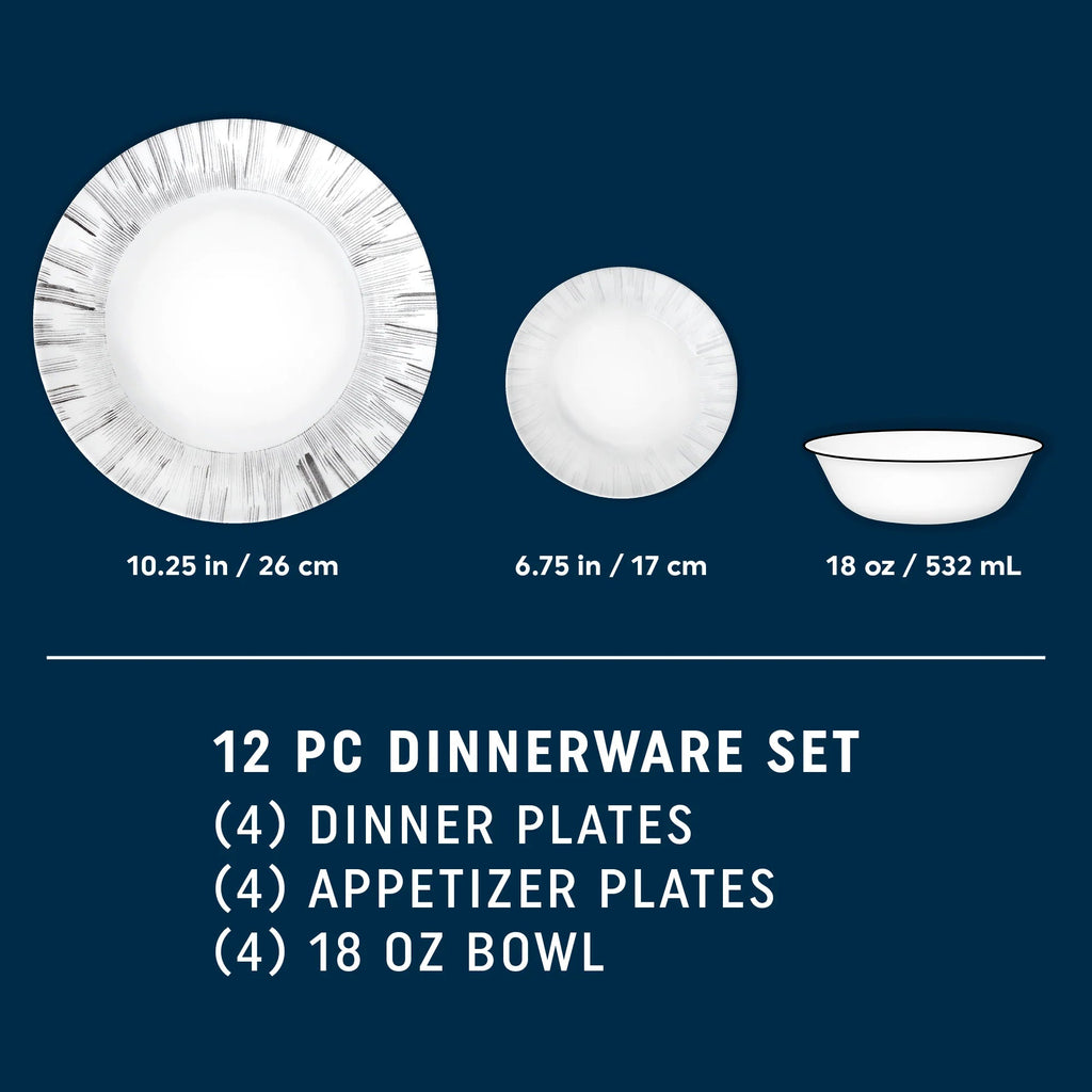 Corelle® Arica 12-piece Dinnerware Set, Service for 4 image 1
