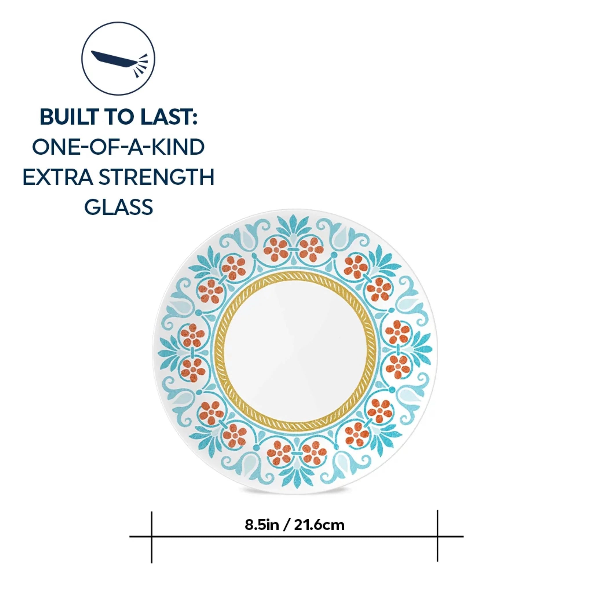 Corelle® Global Collection Terracotta Dreams, 8.5” Salad Plates, 6-pack image 4