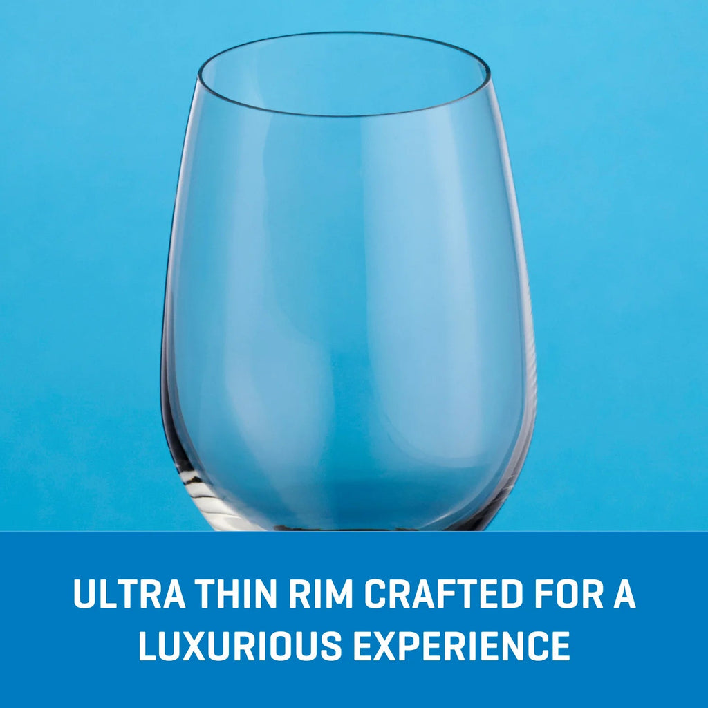 Ocean Glass Matera White Wine Glasses (4-Pieces), 14-ounce, dishwasher safe image 3